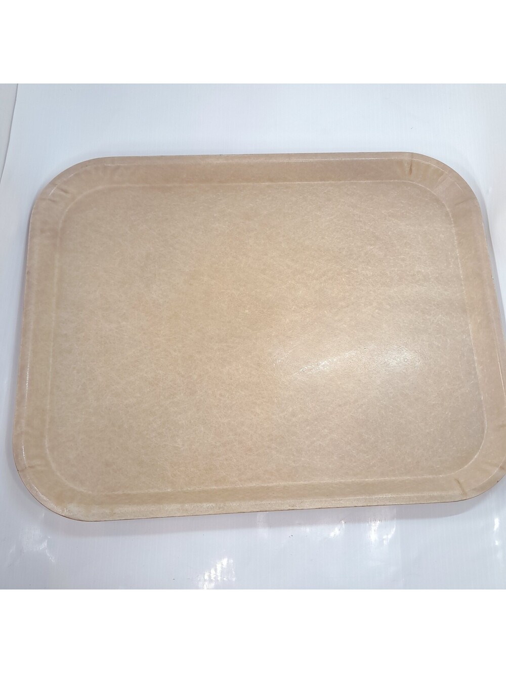 Vintage Silite cafeteria tray meal brown tan serving Made US Si-lite fiberglass